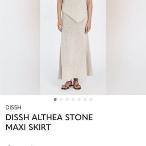 DISSH Neutral Stone Textured Maxi Skirt